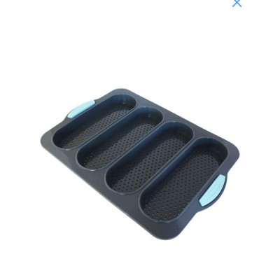 Форма силіконова мікроперфорована на 4 вироба 32 х 24 см Еклер ( шт )