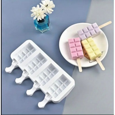 Форма силіконова на 4 вироби Морозиво плитка ( шт ) Форма силіконова на 4 вироби Морозиво плитка ( шт )