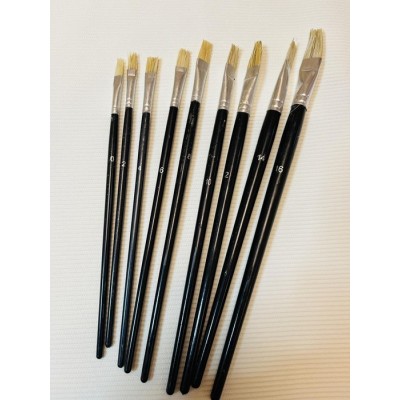 Набір плоских кондитерських пензлів Моне ( 9 шт )