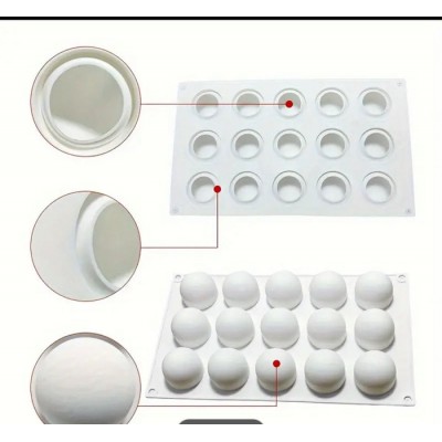 Форма силіконова на 15 виробів 22 х 10,5 см Кулька ( шт ) Форма силіконова на 15 виробів 22 х 10,5 см Кулька ( шт )