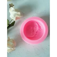 Молд силіконовий Сонце та місяць ∅ 9 L 3 см ( шт )