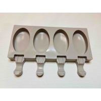 Форма силіконова на 4 вироби Морозиво овал ( шт ) Форма силіконова на 4 вироби Морозиво овал ( шт )