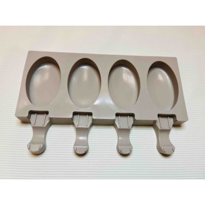 Форма силіконова на 4 вироби Морозиво овал ( шт )