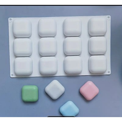 Форма силіконова на 12 виробів 29 х 17 см Кубик ( шт )