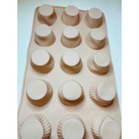 Форма силіконова на 15 виробів 28 х 16 х 2,5 см Кекс міні ( шт )