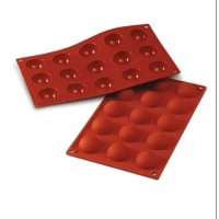 Форма силіконова на 15 виробів 29 х 17 см Півсфера ( шт )