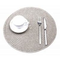 Килимок для сервірування столу круглий бежевий ∅ 38 см Рон ( шт )