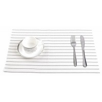 Килимок для сервірування столу сірий у смужку 45 х 30 см Том ( шт ) Килимок для сервірування столу сірий у смужку 45 х 30 см Том ( шт )