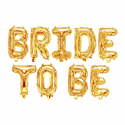 Фольгированная надпись Bride To Be золото