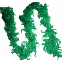 Боа из перьев 40г (зелёное)