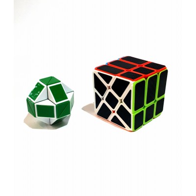 Кубик Рубика Мельница carbon+головоломка змейка