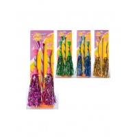 Помпон POM POMS блестящий(уп.2шт.) с гимнастической лентой