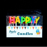 Свечи буквы Happy Birthday цветные