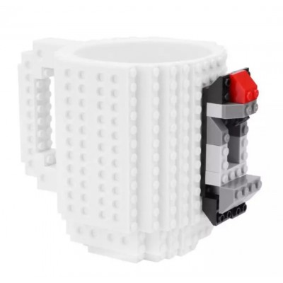 Чашка-конструктор LEGO (белая)
