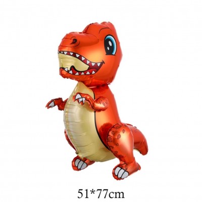Шарик ходячка Динозаврик оранжевый (51×77)