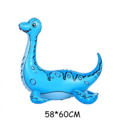 Шарик ходячка Плезиозавр голубой (58×60)