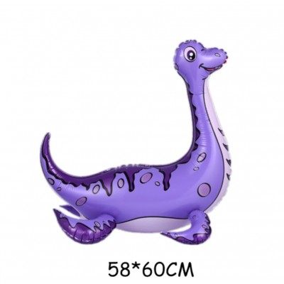 Шарик ходячка Плезиозавр сиреневый (58×60)