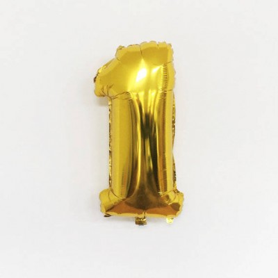 Шарик Цифра золото (80см) 1