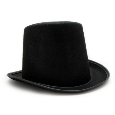 Шляпа Цилиндр из фетра черный (15см)