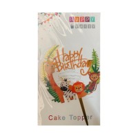 Топпер для торта Happy Birthday Животные