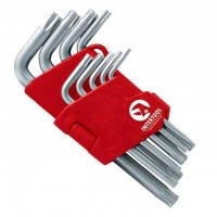 Набор Г-образных ключей TORX 9 ед. T10-T50 Cr-V Intertool HT-0604