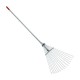 Грабли веерные 15 прутьев, металлическая рукоятка Intertool FT-3004