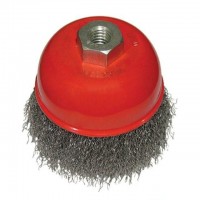Щетка чашечная 85 мм, для УШМ, М14 (витая проволока) Intertool BT-1085