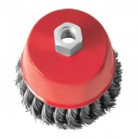 Щетка чашечная 75 мм, для УШМ, М14 (пучки витой проволоки) Intertool BT-2075