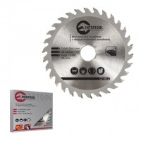 Intertool CT-3015 Диск пильный по дереву с твердосплав напайками 125*22 мм, 27зубьев