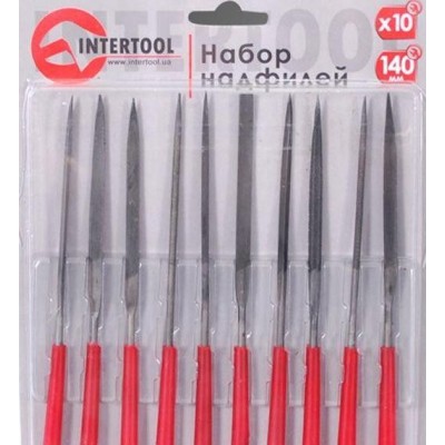 Набор надфилей 10шт/упак., 140мм. Intertool HT-3708
