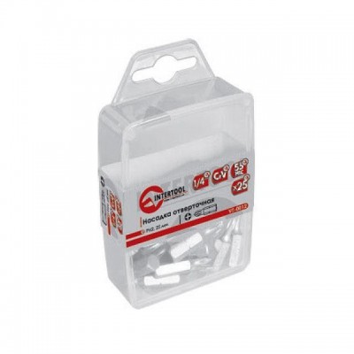 Комплект отверточных насадок 4мм 1/4"*50мм уп. 10шт. Intertool VT-0034