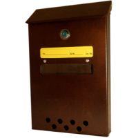 Почтовый ящик Элит с металлическим замком коричневый