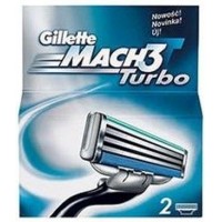 Картридж для бритвы мужской "Gillette" Mach 3 Turbo 2 шт