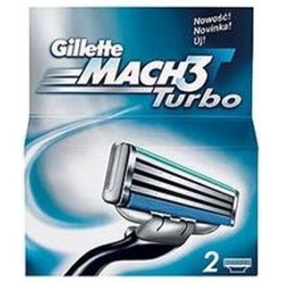 Картридж для бритвы мужской "Gillette" Mach 3 Turbo 2 шт