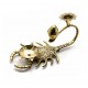 Подсвечник "Скорпион" бронзовый (15,5х9х7,5 см)(Candle stand Scorpion Small) код 1977