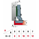 Петля Linken System A 110 1/2 с доводчиком (A 1/2 Д)