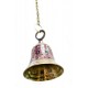 Колокол с рисунком на цепи (d-12,h-67,5 см)(Bell Cld Hanging M) код 23515