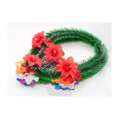 РИТУАЛЬНЫЙ ВЕНОК "КАПЛЯ" № 3 (4 ЦВЕТКА) 45х27см