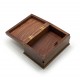 Шкатулка с двумя секретами розовое дерево (17,5х12х9 см)(BOX 6X4 J D) код 25791