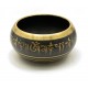 Чаша поющая "Будда" (без резонатора)(d-13,5 см h-6,5 см)(Singing Bowl Black Buddha no.3) код 25827
