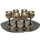 Рюмки бронзовые черные (н-р 6шт.) (Goblet Set BD Med.-Dhatkan) код 26112