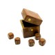 Кости игральные розовое дерево (6,4х6,4см)(WOODEN DAIS 2.5X2.5 SQAIR) код 27410