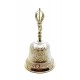 Колокол чакровый бронзовый посеребренный (d-11.5 h-20см)(Bell Embose No.4 SILVER) код 28311