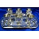 Рюмки  бронзовые цветные (н-р 6 шт.) (Goli Set CDC small) код 30061