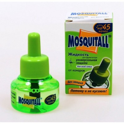 Жидкость Mosquitall от комаров "Универсальная защита", 45 ночей