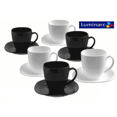 Сервиз Luminarc для чая СARINA  white black/6x220 мл артикул d2371