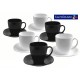 Сервиз Luminarc для чая СARINA  white black/6x220 мл артикул d2371