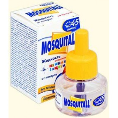 Жидкость от комаров Mosquitall "Нежная защита", 45 ночей