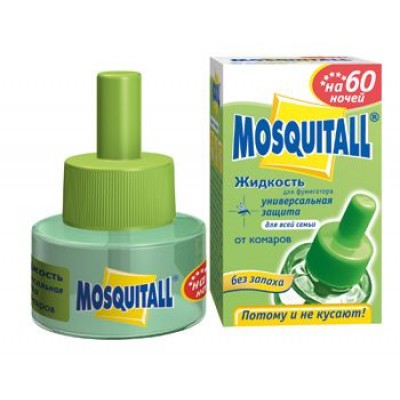 Жидкость от комаров Mosquitall "Универсальная защита", 60 ночей