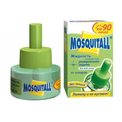 Жидкость от комаров Mosquitall "Универсальная защита", 90 ночей